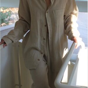 Na Nin Linen Button Up